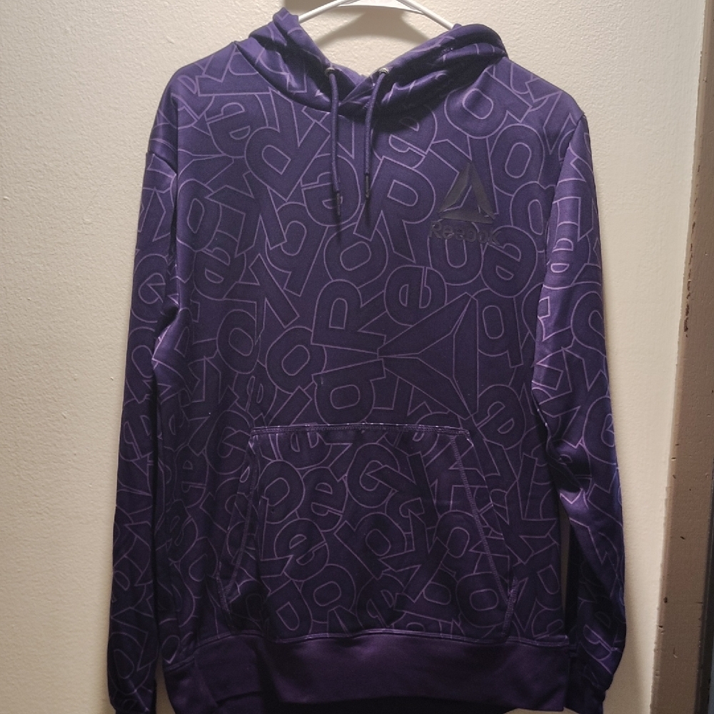 Reebok Men's Graphic Purple Hoodie